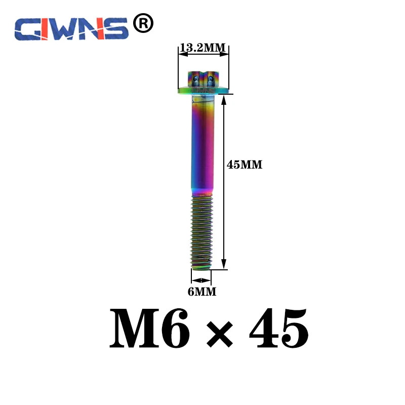 

Ride MT09 Titanium Bike Screw M6 45