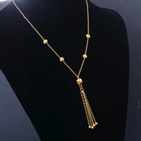 dubai bead wedding gold color africa pendant chain necklaces for women men wife necklace