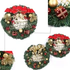 Искусственная композиция 30 см, Рождественский венок, ветка Ель, входная дверь, для дома, Новогодняя фотогирлянда