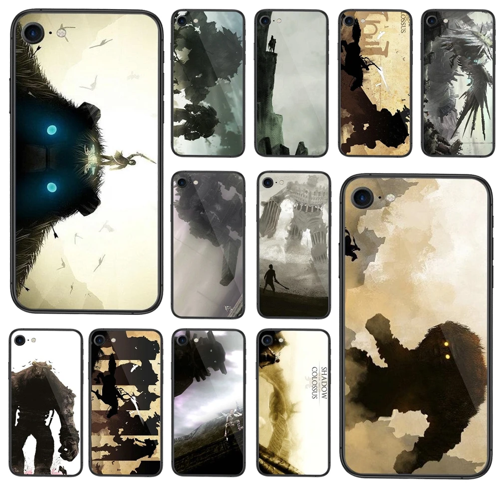 Роскошный черный чехол для телефона Shadow Of The Colossus художественные чехлы iPhone 11 12 Pro