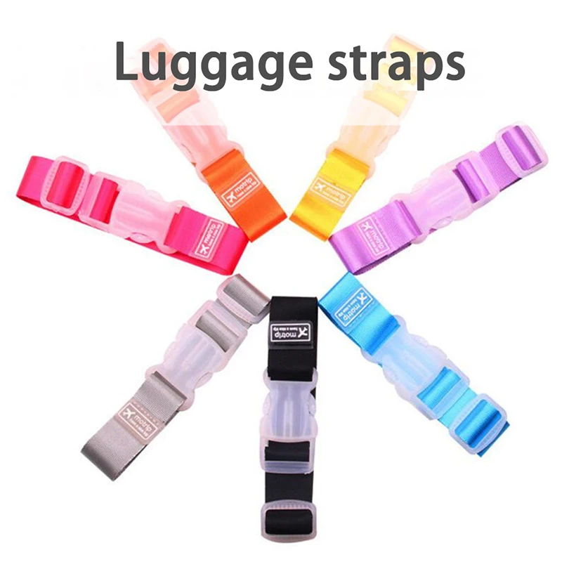 

1PCS Adjustable Luggage Straps Nylon Luggage Accessories Hanging Buckle Straps Suitcase Bag Straps Belt Lock Hooks Travel