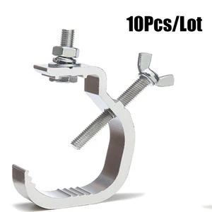 10 шт.лот, Алюминиевые крючки для сценического освещения, профессиональное сценическое оборудование, светодиодное сценическое освещение, ферма, подвесной крючок для освещения диджея, клуба