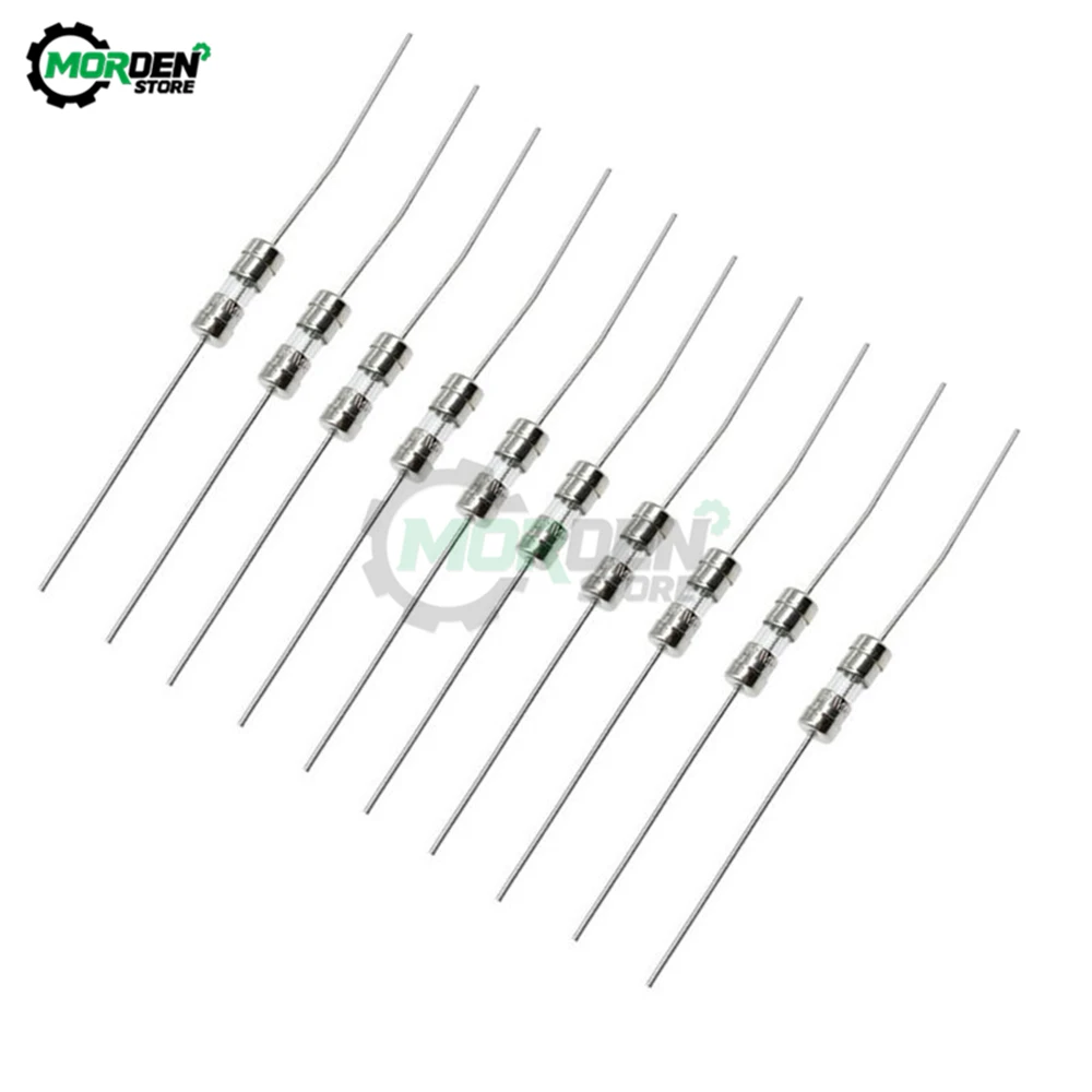 10 шт. стеклянный трубчатый предохранитель 3 6x10 мм со свинцовым проводом 250 в а 1 А 2 4