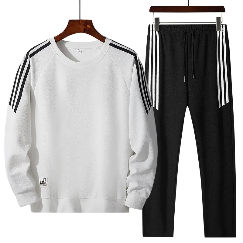 Мужской спортивный костюм свитер Модный пуловер с длинным рукавом Молодежный