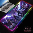 Большой игровой RGB коврик для мыши Mairuige с аниме сексуальной девушкой, компьютерный коврик для мыши со светодиодной подсветкой, Настольный коврик для LOL