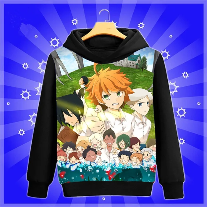 Аниме-Толстовка Manga The Promised Neverland Yakusoku no Neverland Norman cosplay Sweatshirt весна-осень мужские и женские пуловеры пальто - Цвет: 7