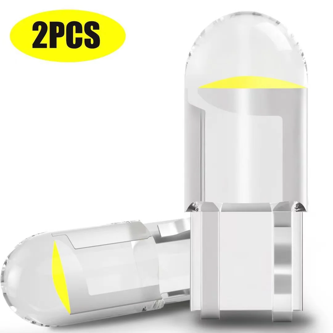 

2 шт. автомобильные светодиодные фонари T10 W5W Canbus Glass 7020 SMD автомобильные фары лампы для чтения купольная лампа габаритный клин лампочка освещения номерного знака