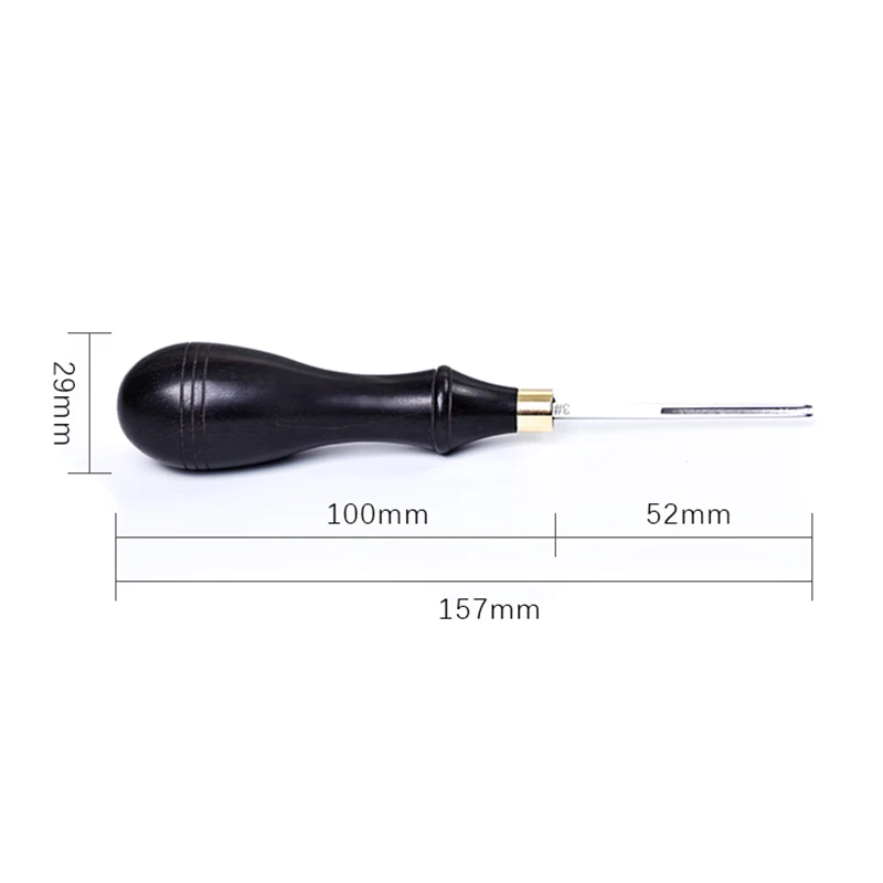 

Hot sale DIY Leathercraft Edge Beveler Wood Handle Edge Cutting Skiving Beveling Leather Craft Tools Dropshipping