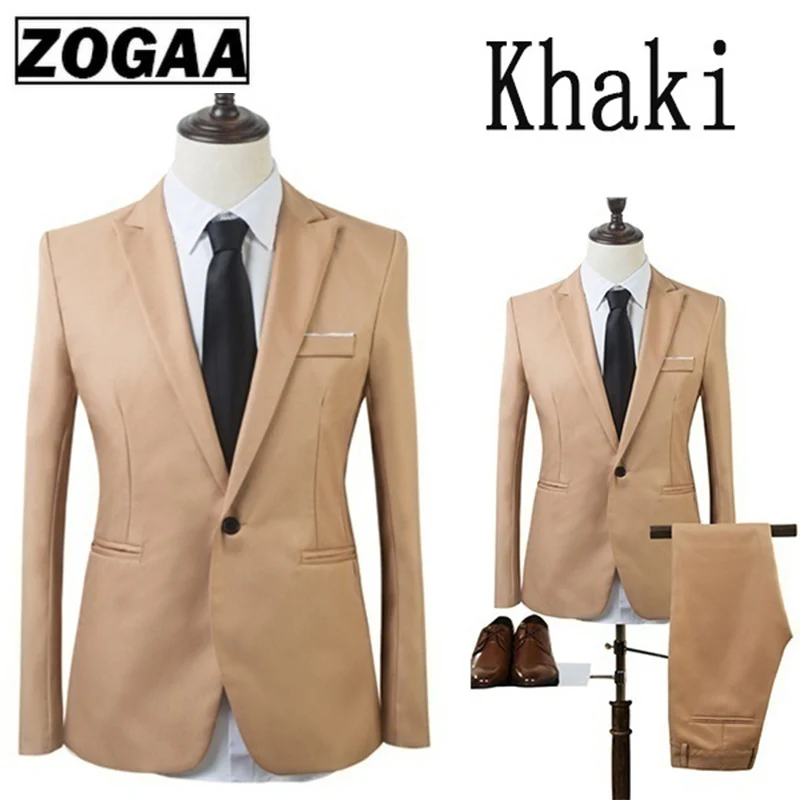 Мужской деловой костюм из 2 предметов приталенный с брюками и для свадьбы