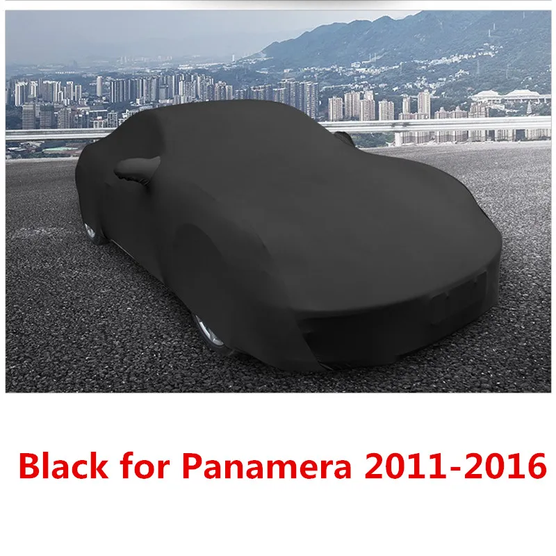 Black for 11-16 Вельветовые штаны нормальной длинны для стальная гарнитура для кузова защитная крышка для Porsche Panamera 2011 2012 2013 - Название цвета: Black for 11-16