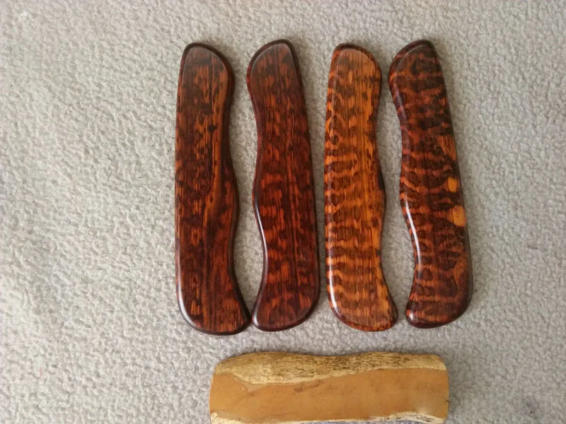 1 Pair Hand Made DIY Snakewood Handle Scales for 111 mm Victorinox Swiss Army Knife
