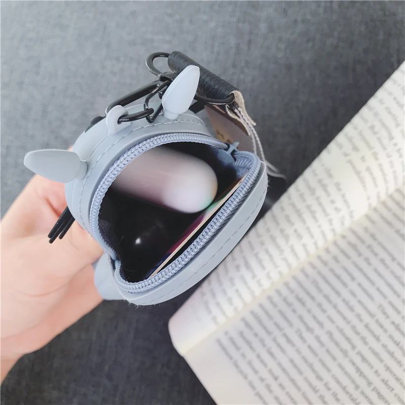 Сумки с серым котом силиконовый кошелек для девочек Детская сумка маленький