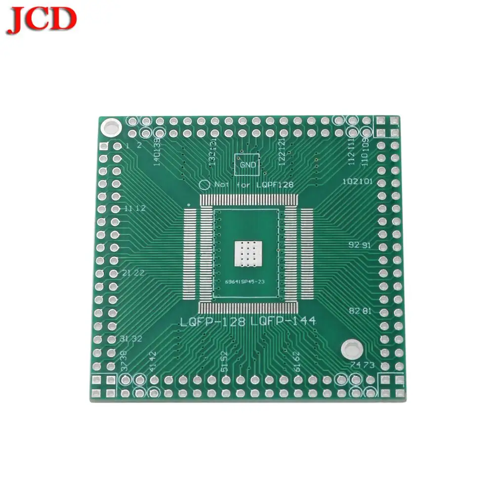 JCD Новый QFP / EQFP TQFP LQFP144 LQFP128 SMD поворотный DIP ЦП широкий 0 5 мм IC адаптер