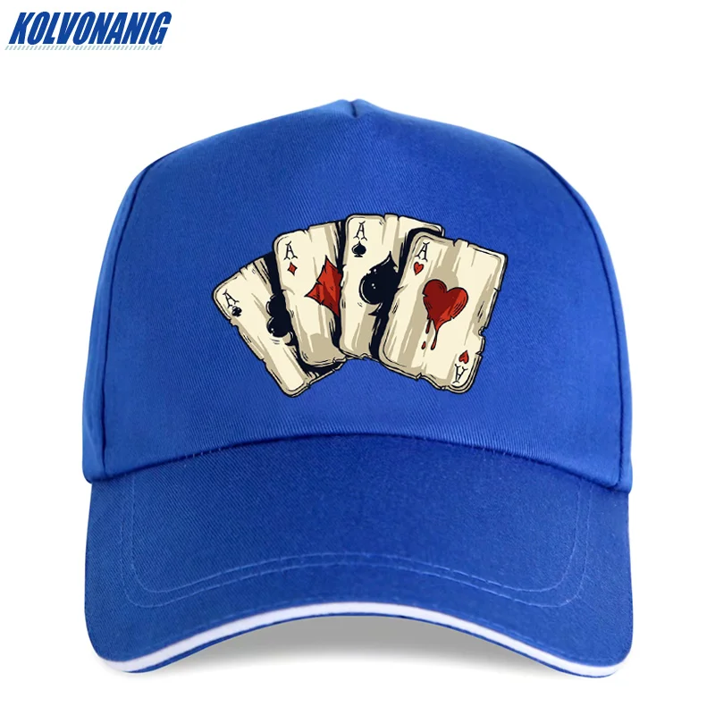 KOLVONANIG Летняя мода бренд Poker Spades интересный принт Мужская бейсболка s Повседневная Хип-хоп Хлопковая женская кепка дальнобойщика шляпа - Цвет: Bao bule