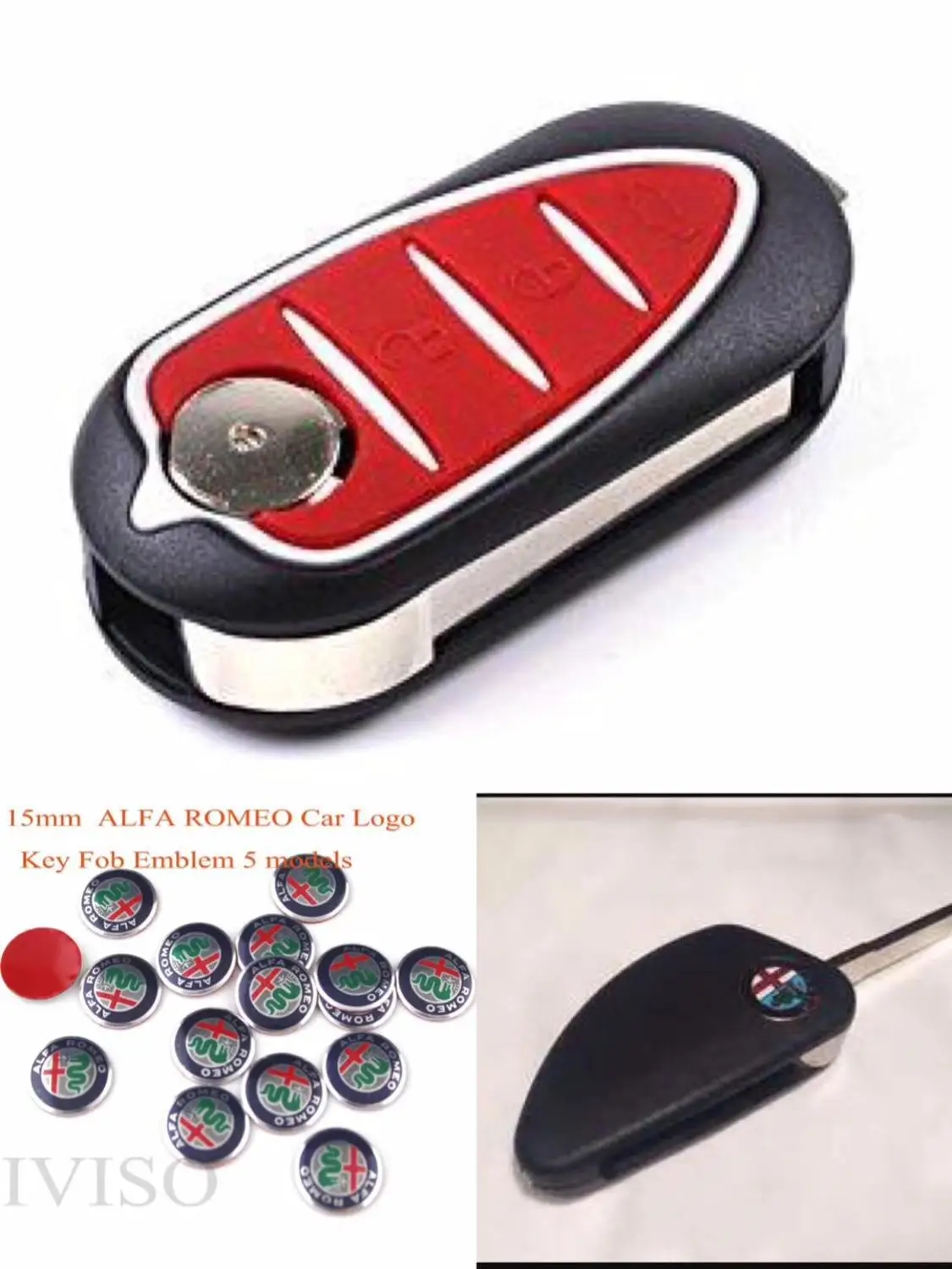 15 мм брелок для ключей эмблема дистанционного управления автомобильный ключ