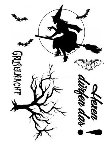 Волшебник с немецкими словами прозрачные штампы для скрапбукинга своими