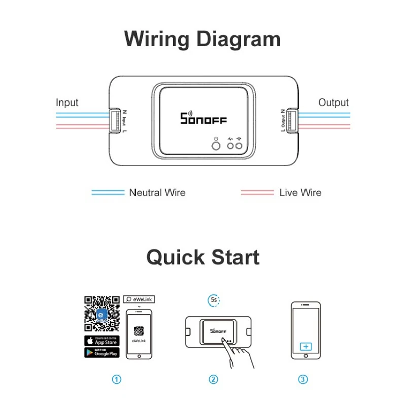 Sonoff базовый R3 Wi-Fi переключатель DIY R3 пульт дистанционного управления DIY режим работы светильник таймер Поддержка app/LAN/Voice с Alexa Google Home