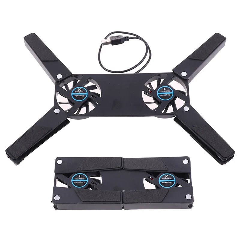 

CPU Cooler Foldable USB Cooling Fan Mini Octopus Cooler Pad Quiet Stand Double Fans For 7-15 Inch Notebook Laptop