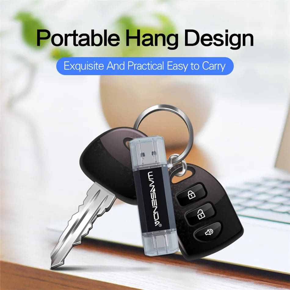Флеш-накопитель WANSENDA Type-C OTG 32 ГБ 64 128 256 512 | Компьютеры и офис
