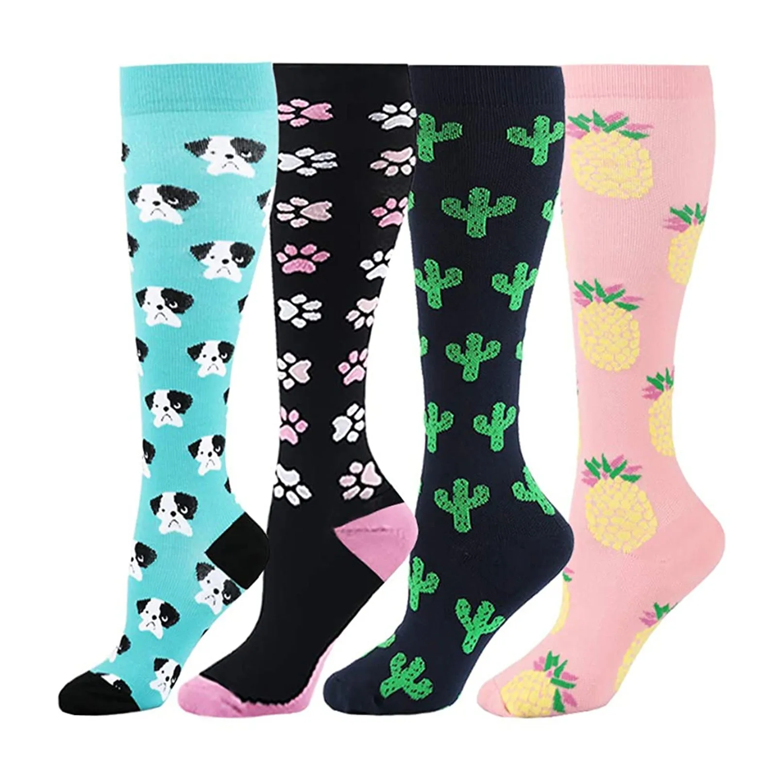 

Lovely Socks Hot Sale High Quality Unisex 4 Pairs Socks Brede Kalf Compressie Sports Socks For Dropshipping Sexy