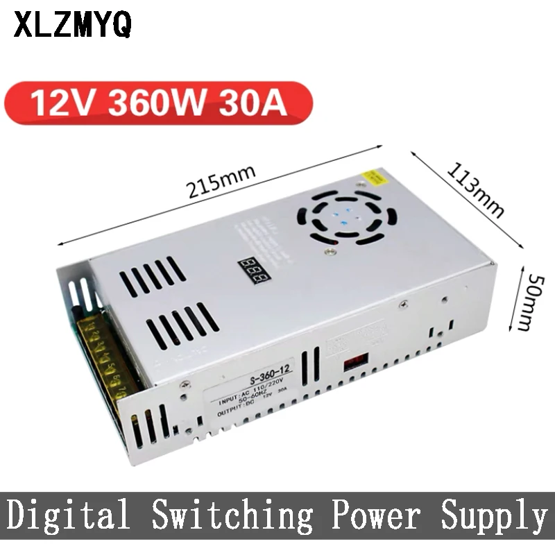 Регулируемый импульсный источник питания с цифровым дисплеем 300 Вт 360 400 500 600 110 В