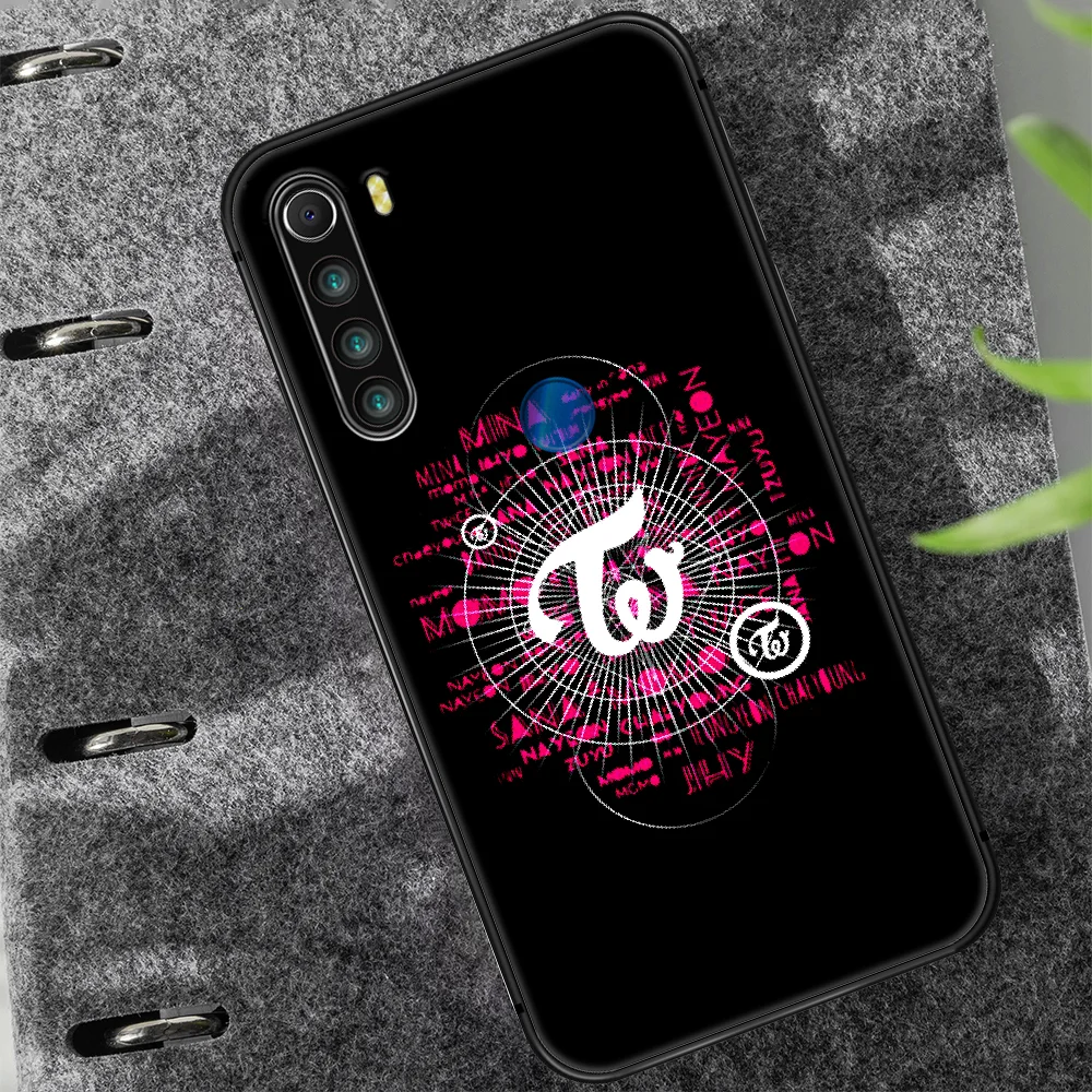 

TWICE LOGO Phone Case Cover Hull For XIAOMI Redmi 7 7a 8 8a 9 10X NOTE 6 7 7s 8 8t 9 9s Pro Max black Coque Pretty Funda Tpu