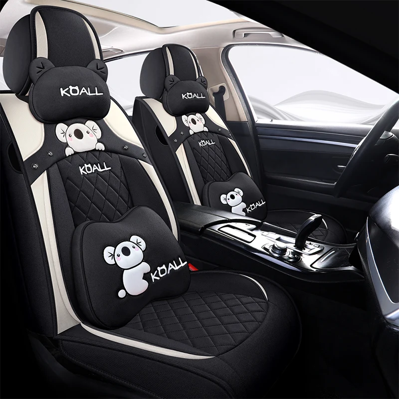 

Full Coverage flax fiber car seat cover auto seats covers for kia niro optima sorento soul spectra sportage 2 3 4