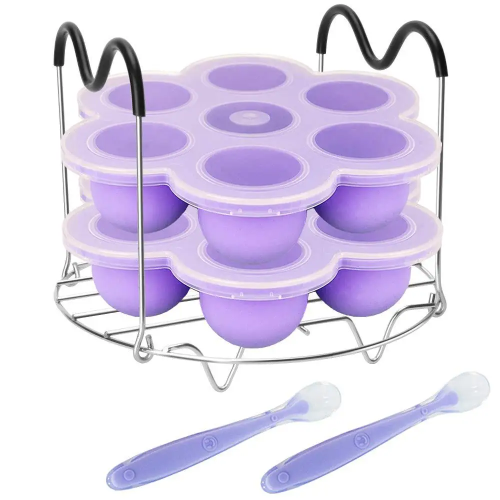 Термостойкий силиконовый контейнер для еды с 7 отверстиями ручкой | Дом и сад