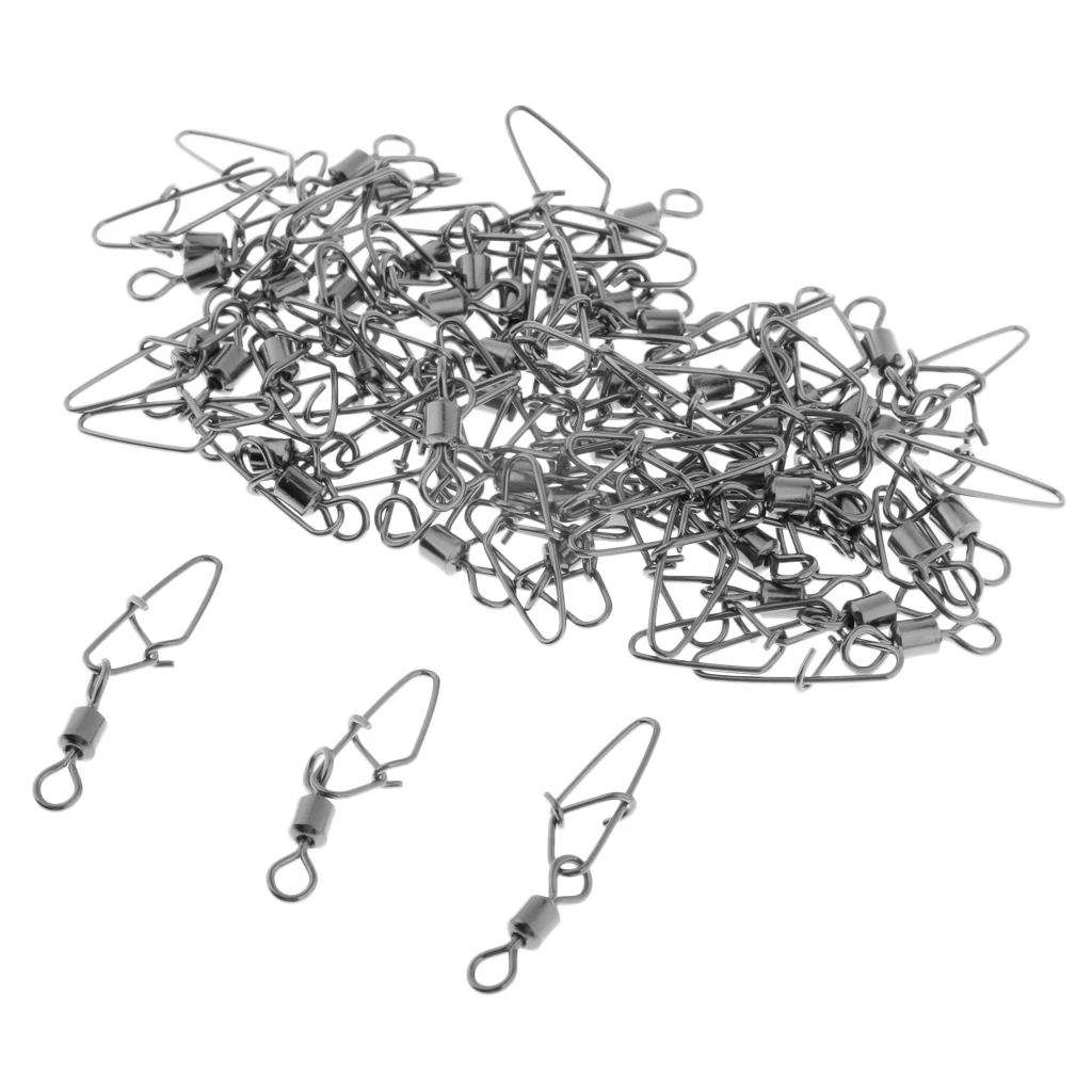 50 шт. вертлюг для рыбалки с соединительными крючками | Спорт и развлечения