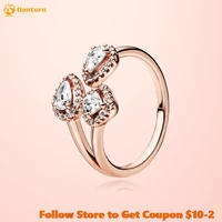 925 sterling silver women rings rose golden rings geometric shapes open rings for women jewelry anniversary