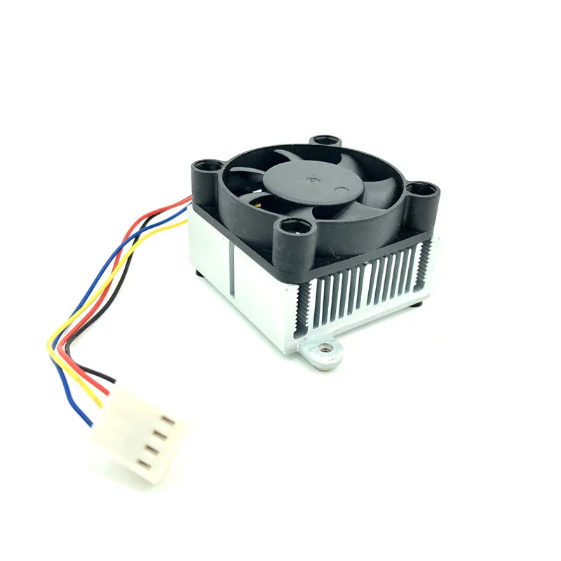 JIESAMMY 4CM Fan 12V with Aluminum Heatsink 40x40x10 MINI Cooler TWOBall bearing 40mm PWM Cooling radiator | Компьютеры и офис