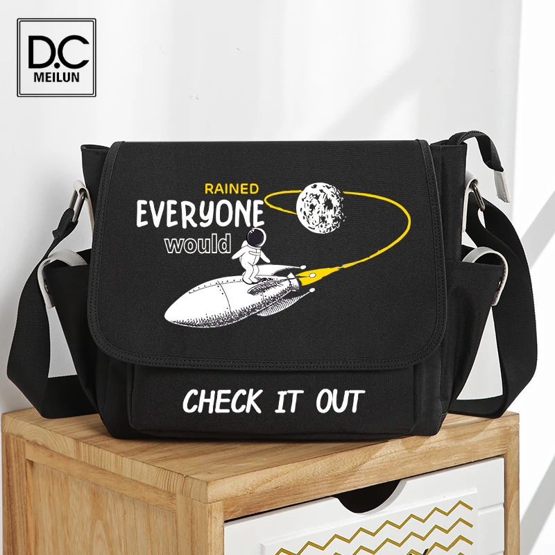 

Мужские сумки через плечо DC.meilun с защитой от кражи, школьные мессенджеры для коротких поездок, Мужская нагрудная Сумка-слинг