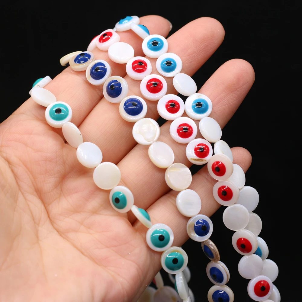 

Natural Shell Beads Single-Sided Coloring Isolation Beads For DIY Jewelry Making Bracelet Earring Necklace Accessory