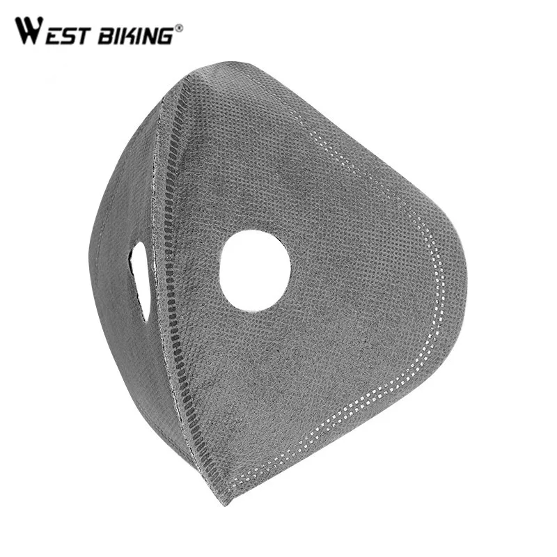 

WEST BIKING Activated Carbon Filter Mask For Cycling Mask Filter Replacement 6 Layer PM2.5 Anti-Pollution Protection Face Mask