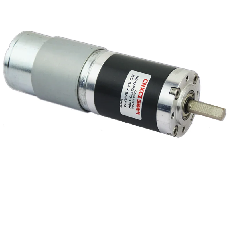 Планетарный редукторный двигатель постоянного тока 42 мм крутящий момент 12 В 24