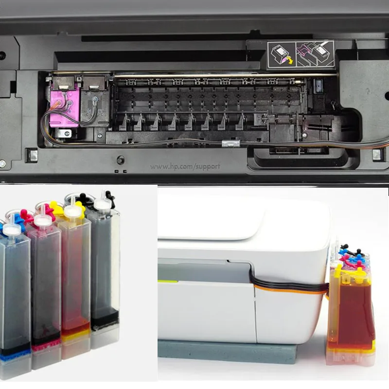 Заправляемая СНПЧ совместимый для HP 21 22 с чернилами Deskjet 3915 3920 D1530 D1320 D1311 D1455 F2100 F2280