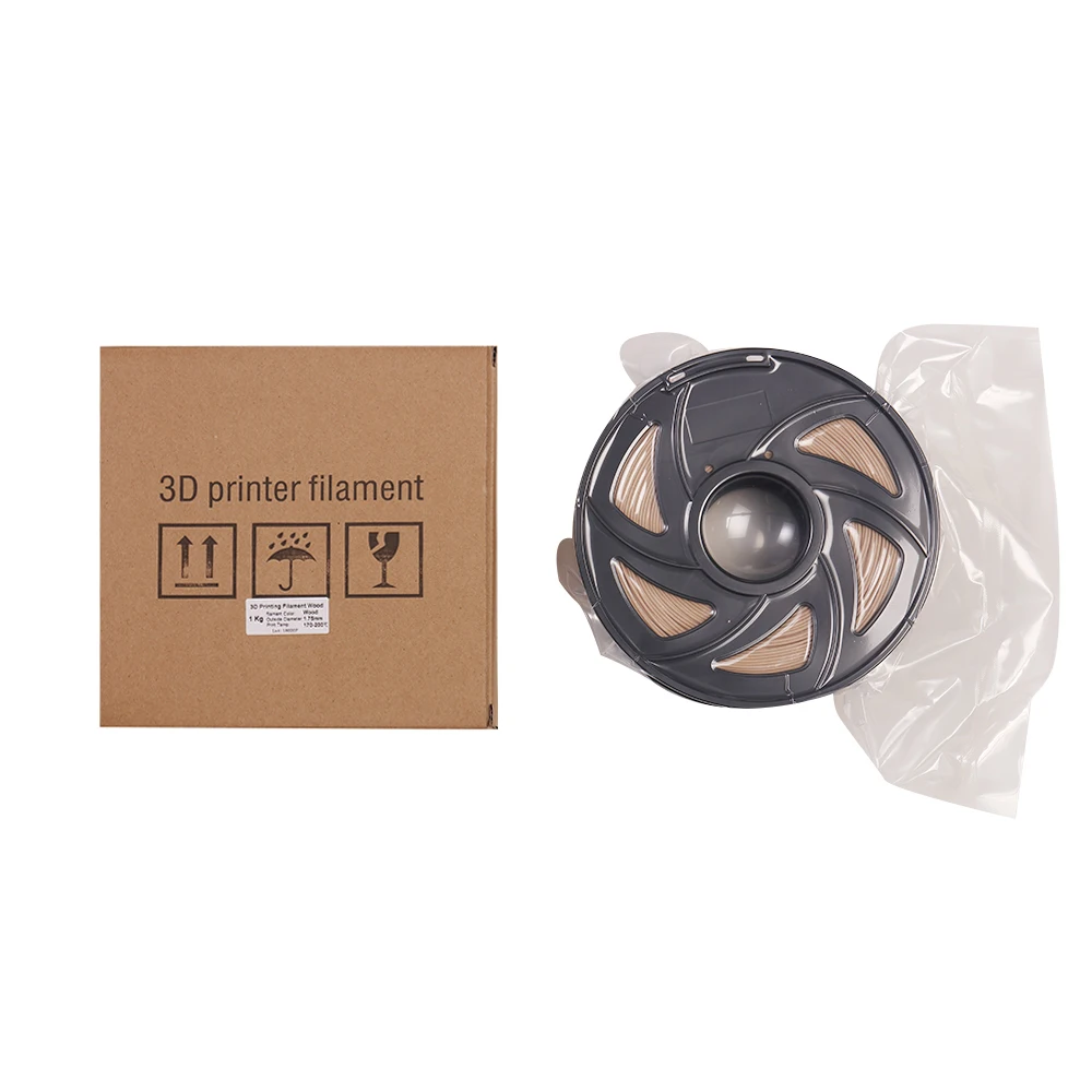 3D Printer Filament Wood + PLA  1.75mm 1kg Spool Dimensional Accuracy  +/- 0.02mm