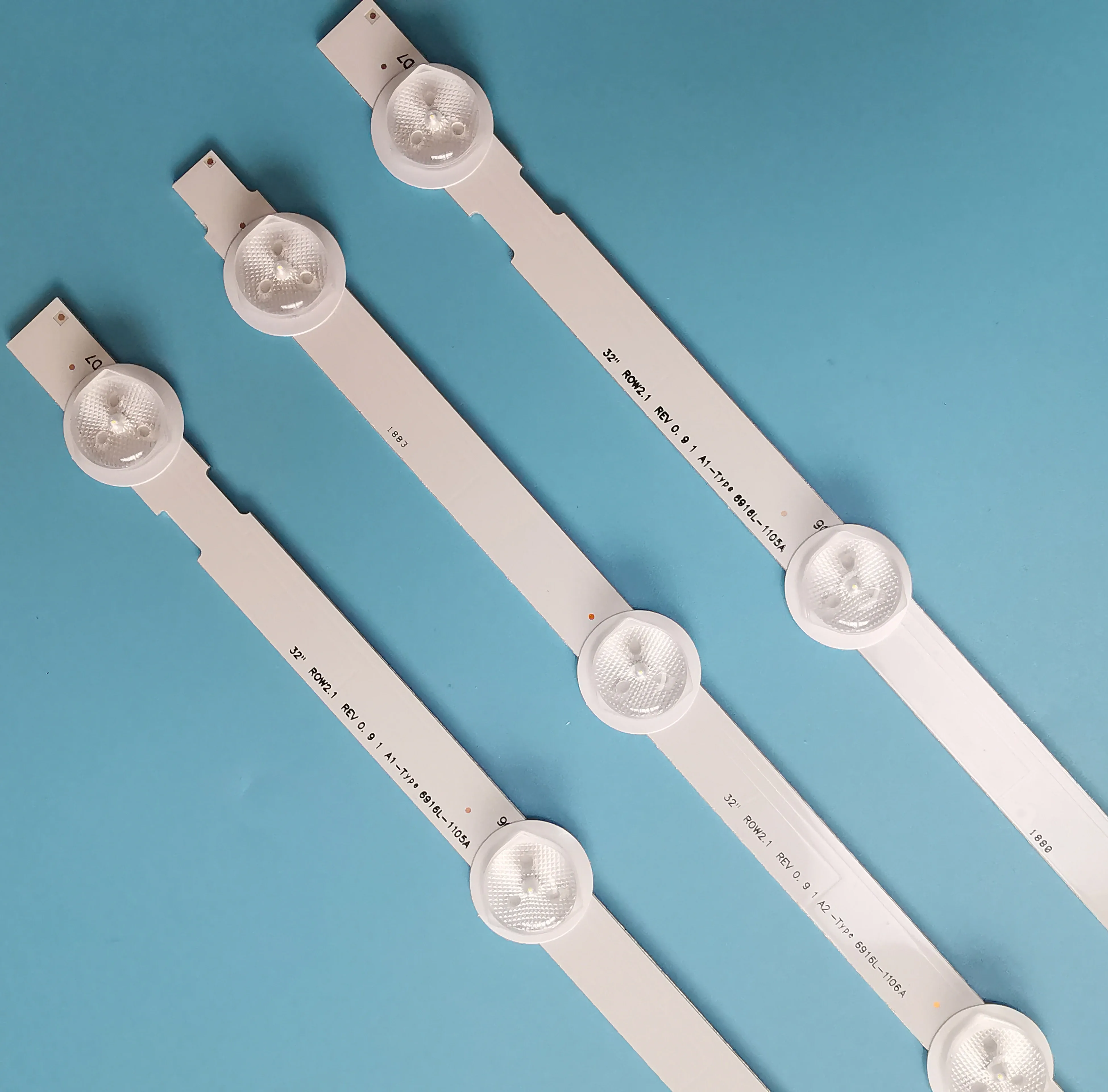 Новые алюминиевые светодиодные ленты 2A1 + A2 63 см 32 дюйма ROW2.1 6916L 1204A 1205A 1439A 1440A 32LN540U ZA