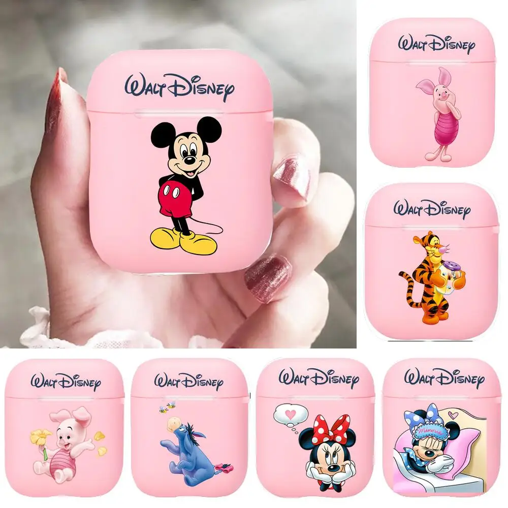 Милый Disney Микки и Минни Маус Мышь силикона Bluetooth Беспроводной наушники чехол для