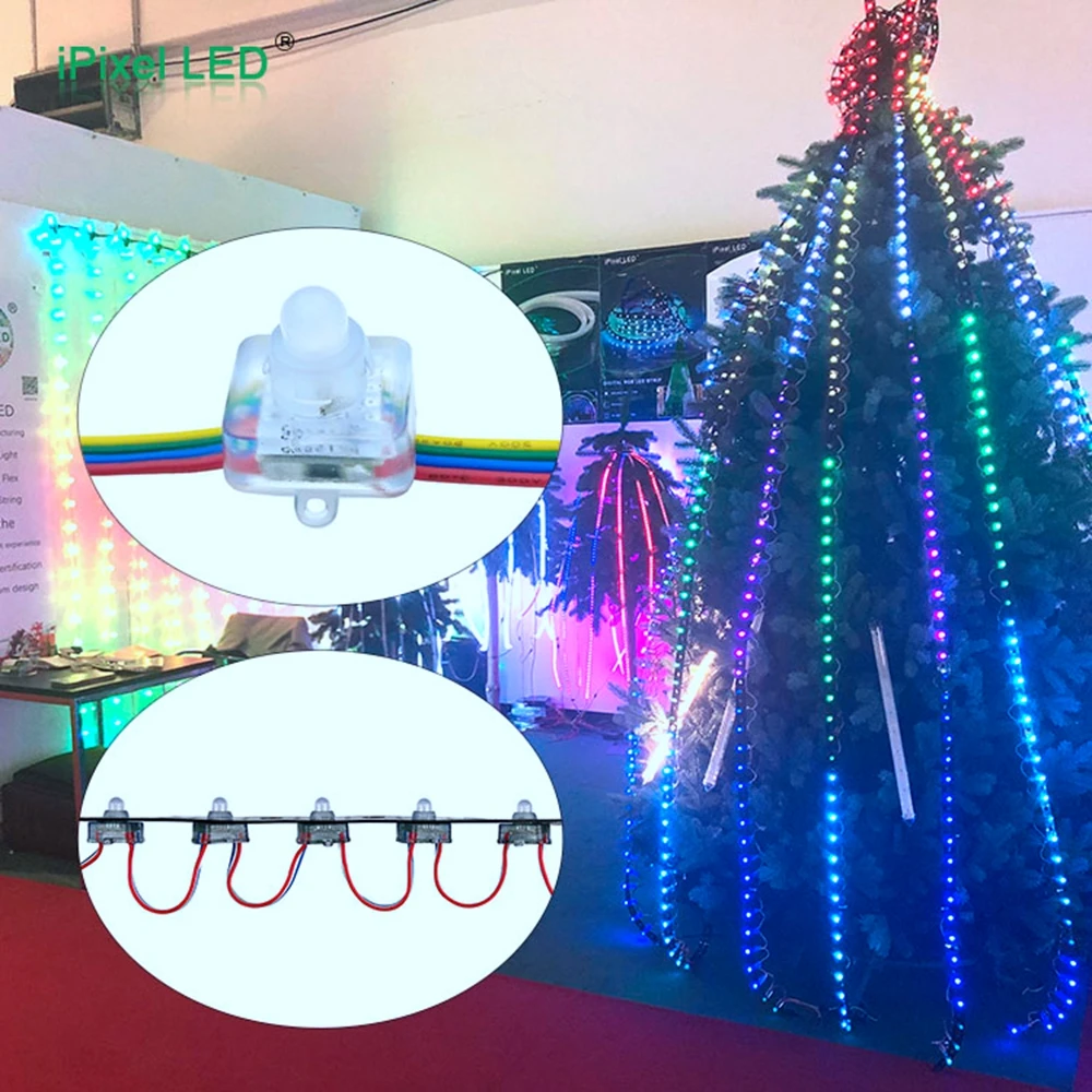 UCS1903/WS2811 IC 12 мм рассеянные плоские цифросветодиодный RGB светодиодные пиксельные