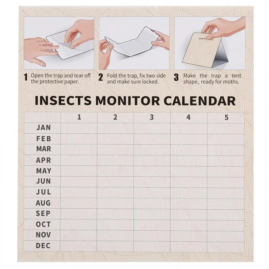 Mosmena висячая ловушка для мух 6 шт. вредителей моли клейкая Нетоксичная насекомая