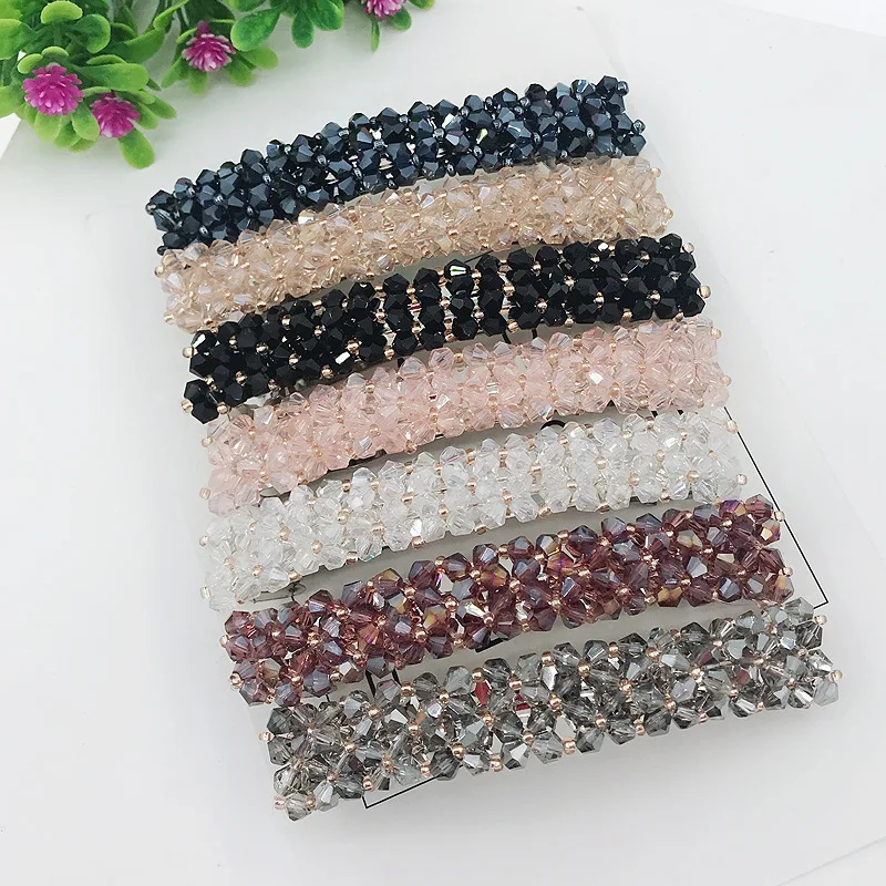 Женские заколки для волос со стразами Элегантные Заколки в Корейском стиле