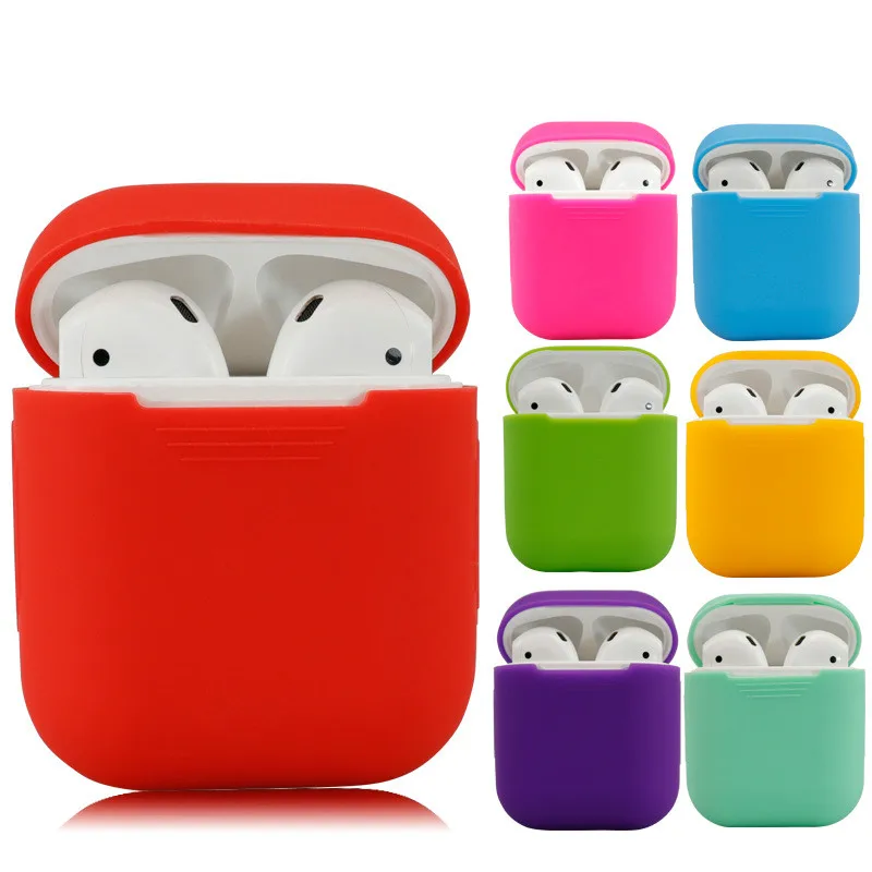 Силиконовый чехол для беспроводных наушников планшетов Apple AirPods портативная