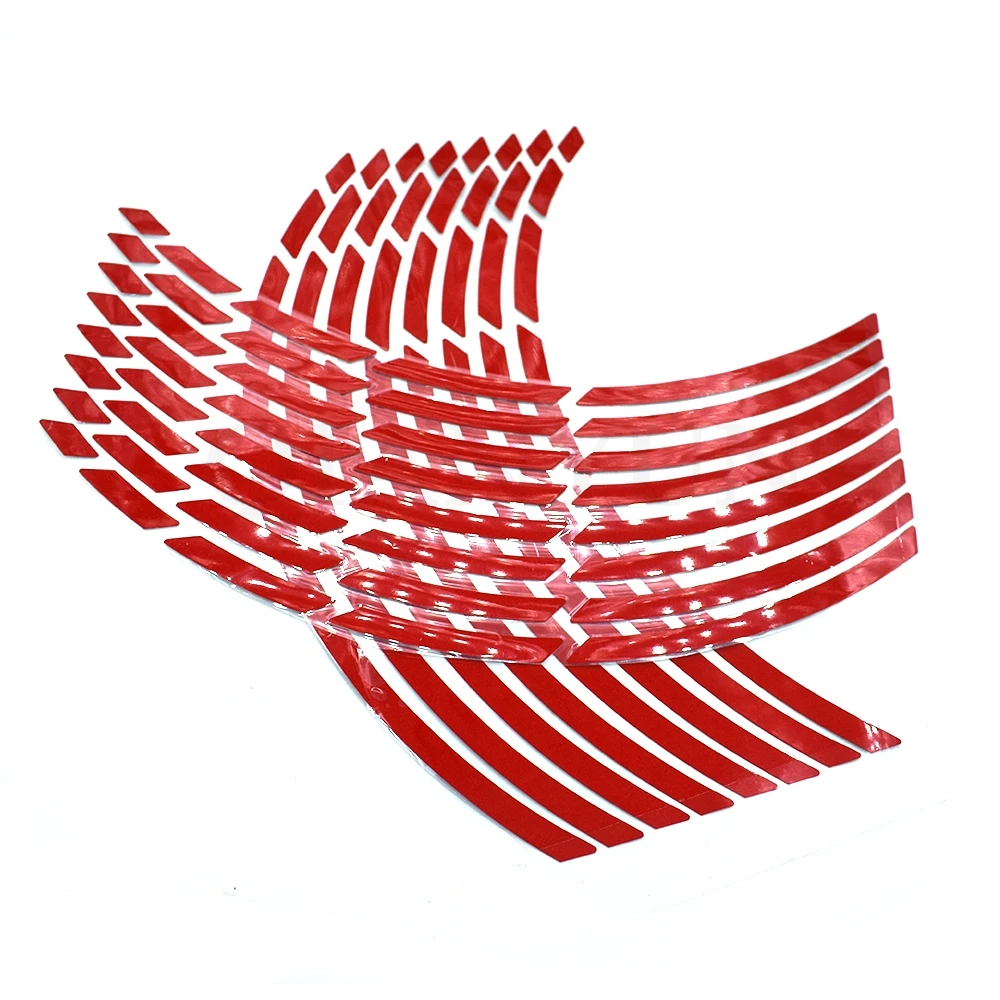 17 19 дюймов Универсальный мотоцикл автомобиль шина наклейка светоотражающая обод