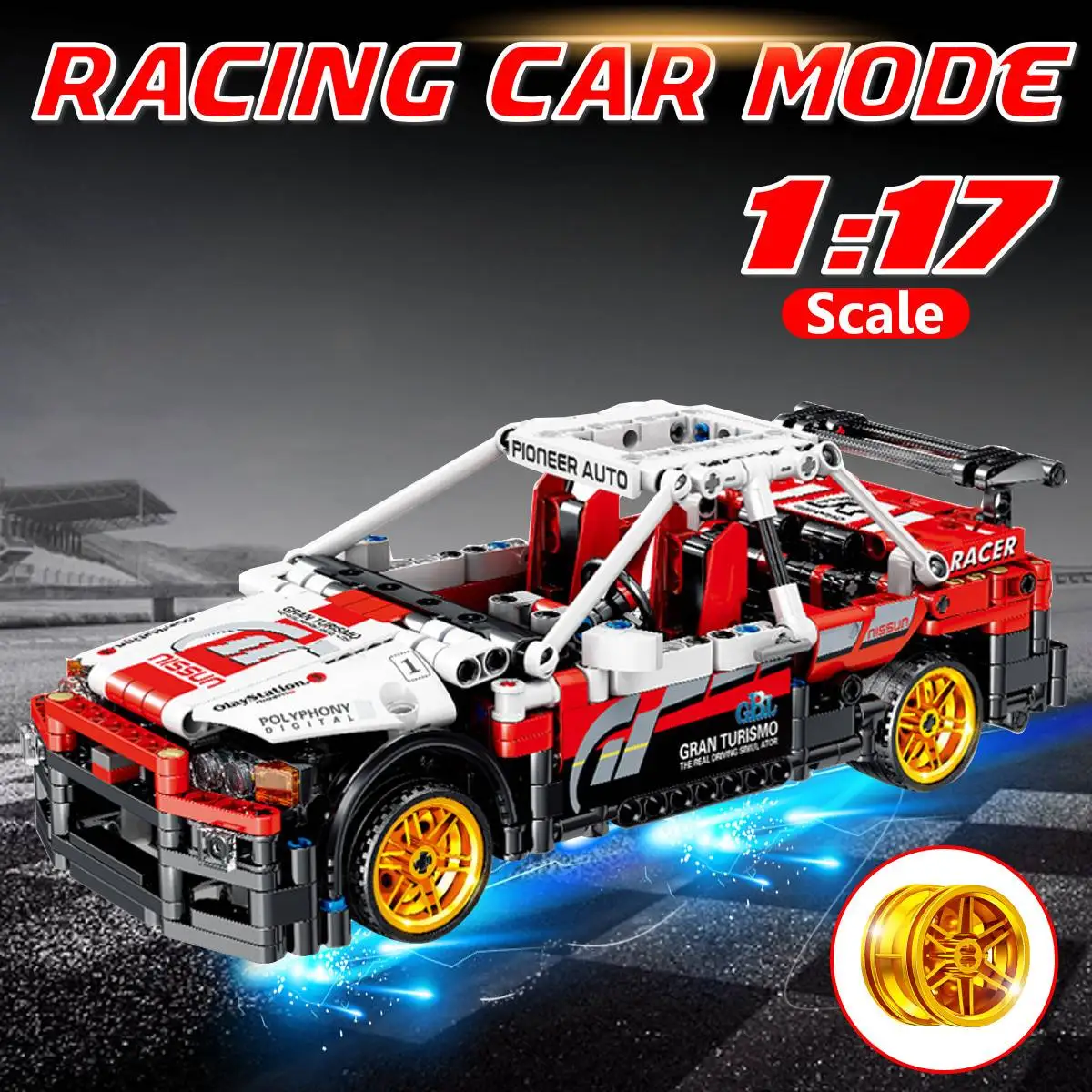 

1:17 591 PCS Technic Serise Pull Back Supercar Speed Champions Race Racing Car Sports Building Blocks Bricks Sets Kit Model