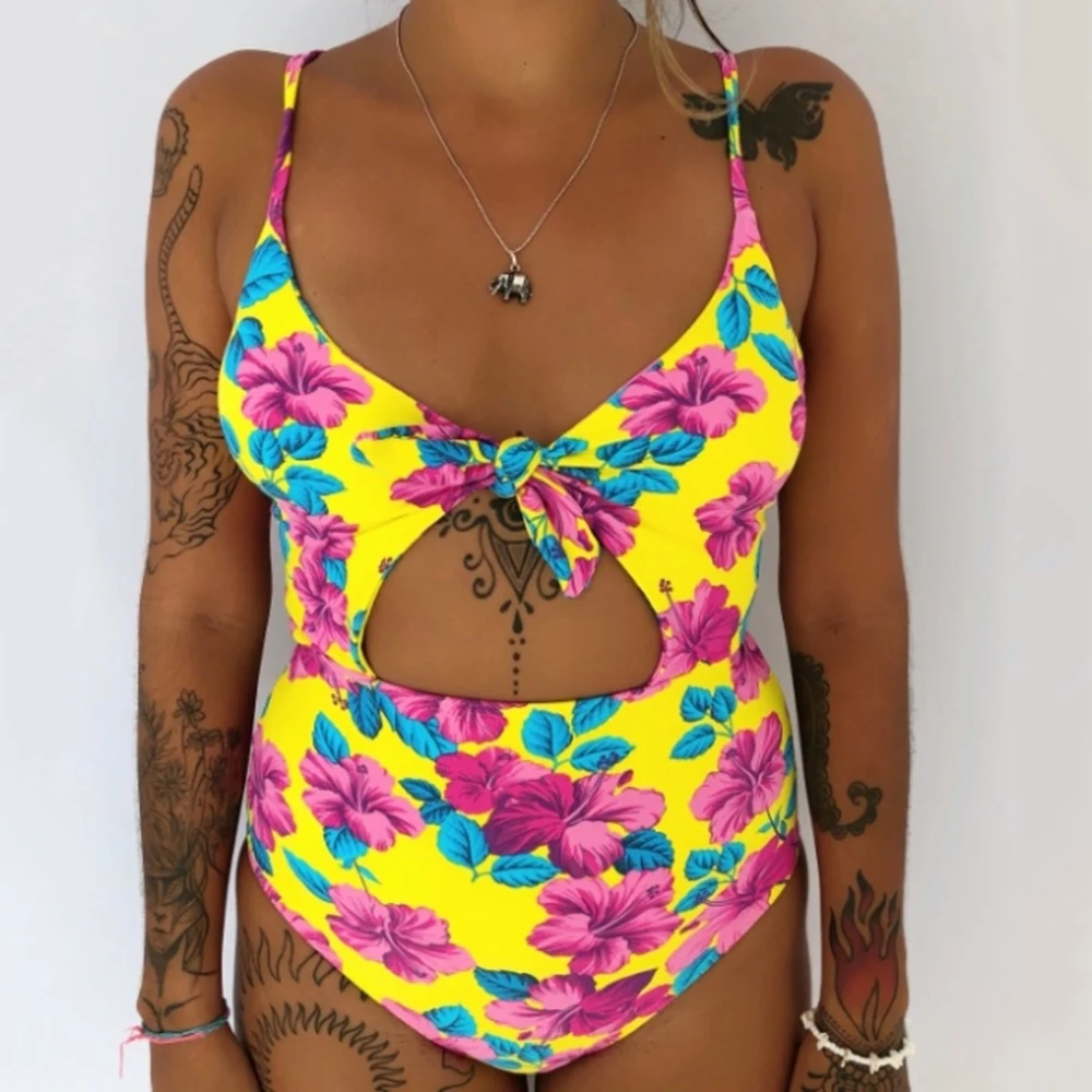 

2021 Nieuwe Aankomst Een Stuk Badpak Vrouwen Badpak Hollow Out Badmode Zomer Beachwear