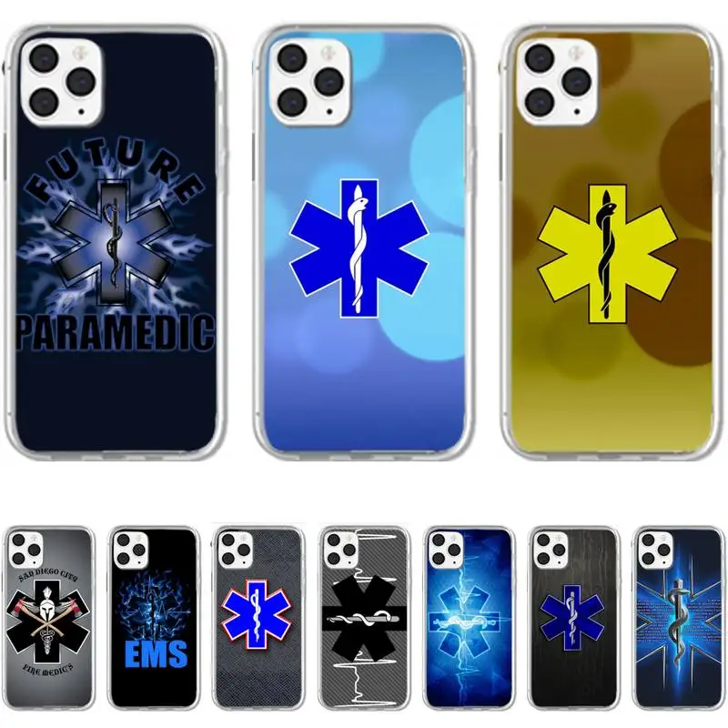 

EMT EMS Medical Phone Case For Iphone 5 SE 2020 6 6s 7 8 plus X Xr XS 11 12 13 Mini Pro Max Fundas Cover