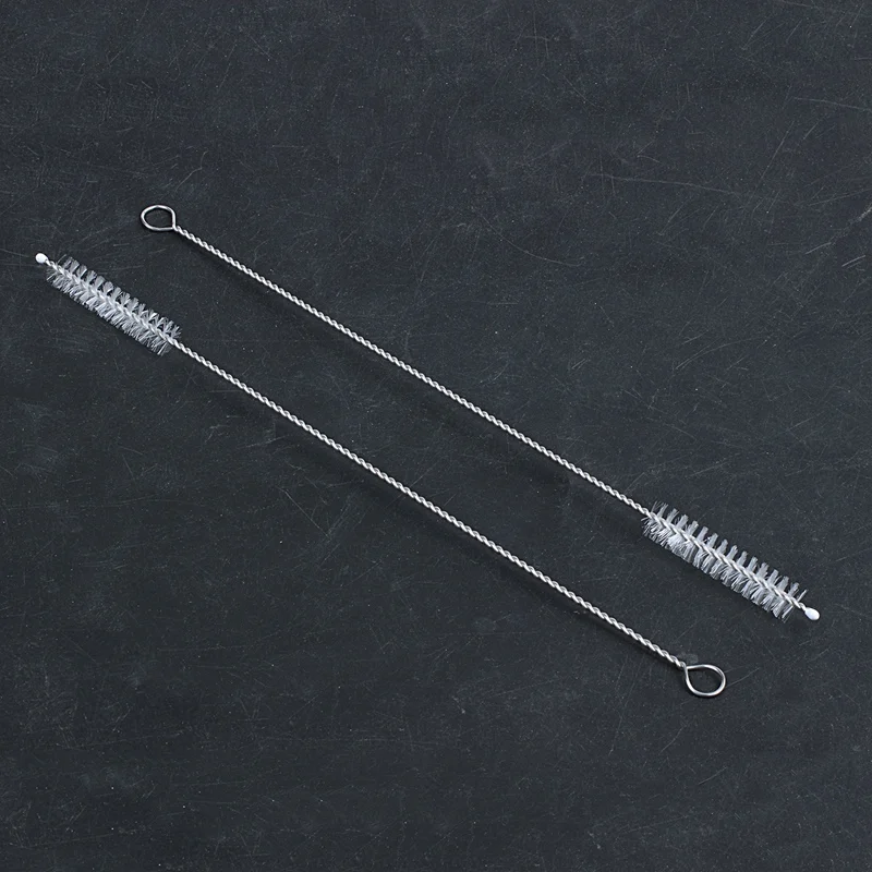 

8 Pack - Stainless Steel Coloured Reusable Straws - Includes 2 Long Cleaning Brushes