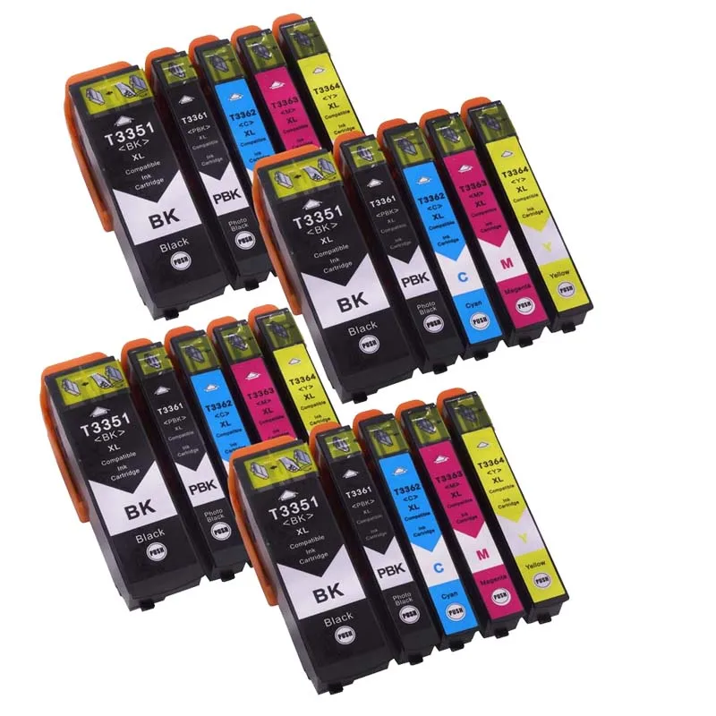 4set Obestda EPSON совместимый 33XL 33 чернильный картридж для T3351 T3361 Expression Premium XP 530 540 630 640 635 645 830 900 принтер - Цвет: 4set