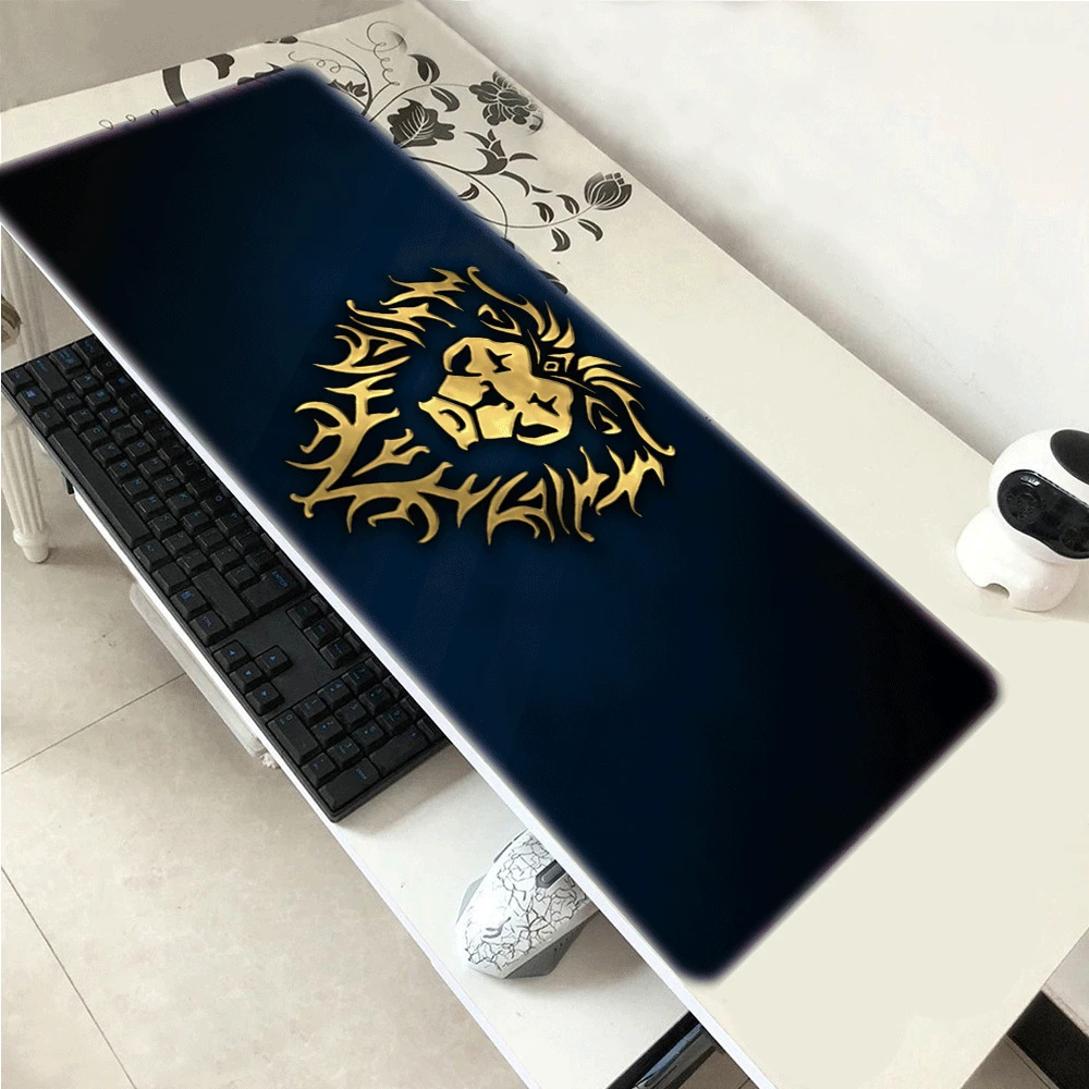 

90x40CM Large Gaming Keyboard Mouse Pad Computer Gamer Tablet Desk Mousepad with Edge Locking XL Office Play Mice Mats